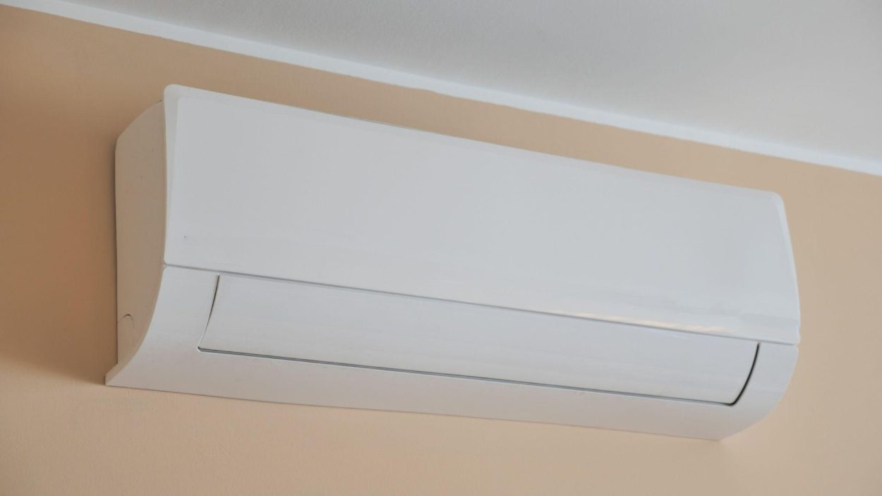 Wall-mounted air conditioner unit. Key considerations for air conditioner repair services. Air conditioning, Atlanta, GA.