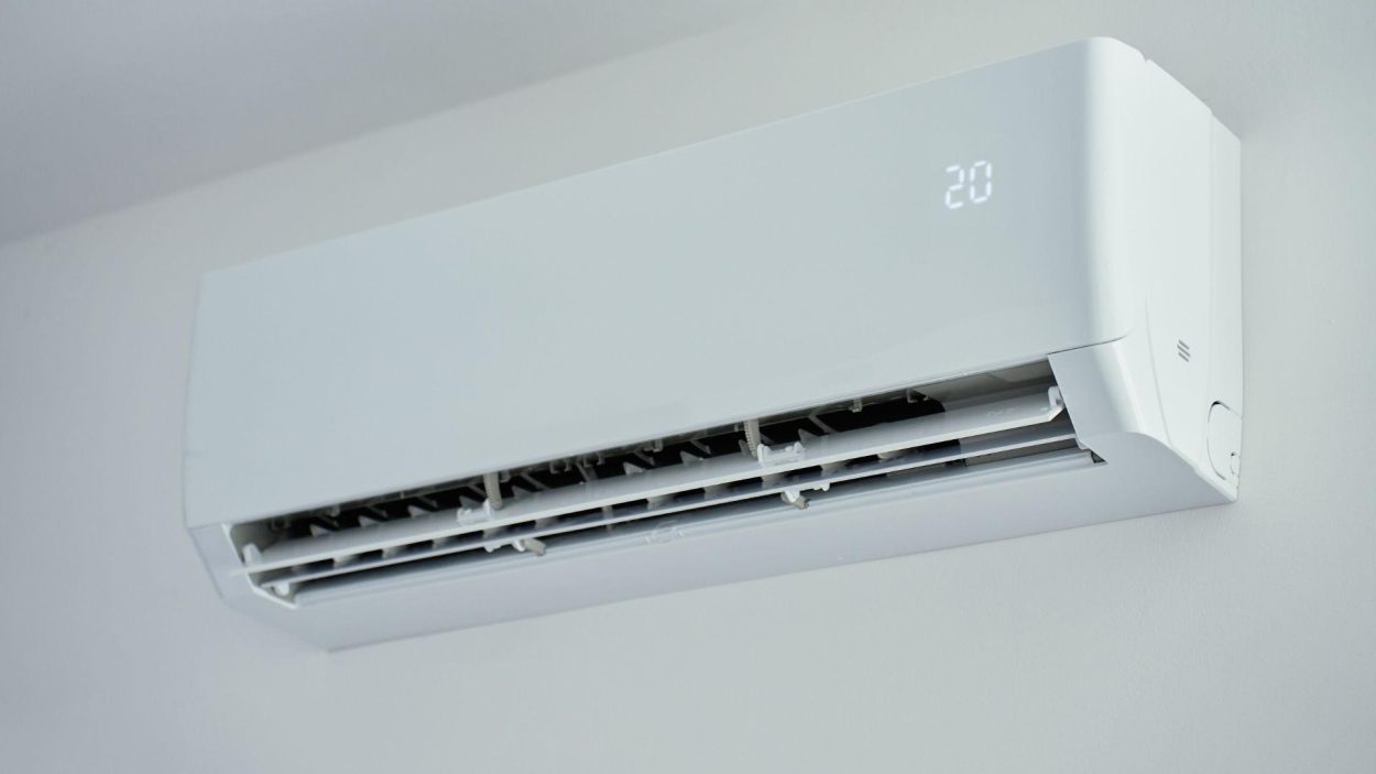 Wall-mounted air conditioner unit. Consider Emergency AC Repair Services in Atlanta Area for your home's cooling needs.