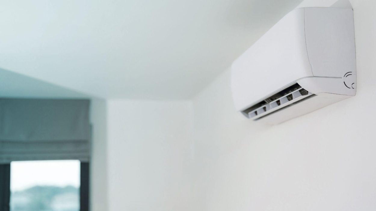 Wall-mounted AC unit. Affordable AC repair services in Atlanta, GA, ensure your air conditioner is working efficiently.