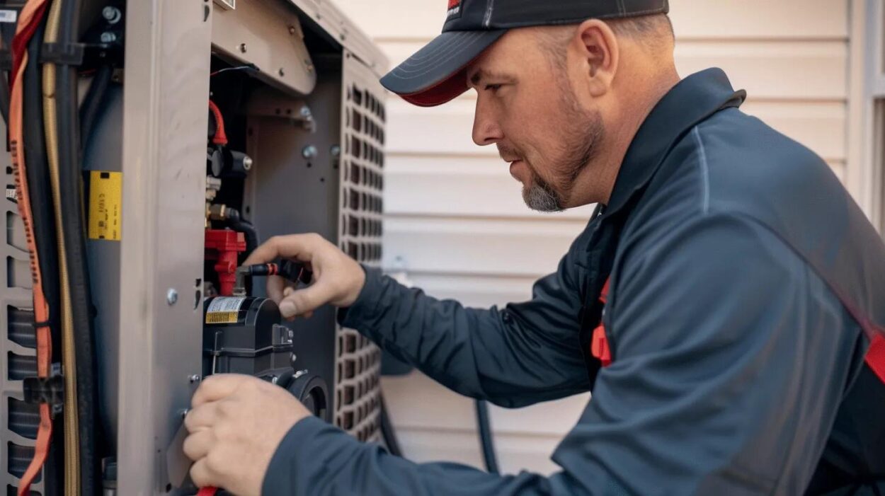 furnace repair in home