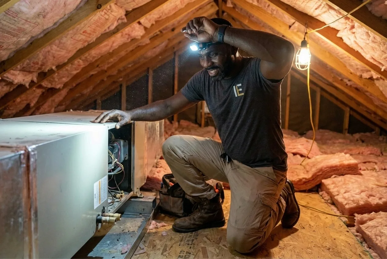 The Indoor Experts crew at work in Atlanta